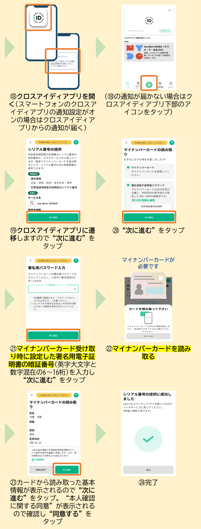 新規登録／退会方法について my door OSAKA